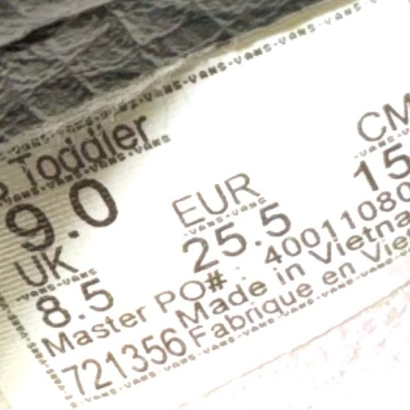 New Black. & White Vans (Girl/Boy - Picture 12 of 14